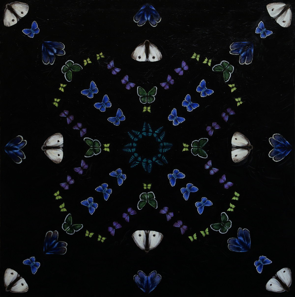 Kaleidoscope II (70x70cm)-acrylic on canvas