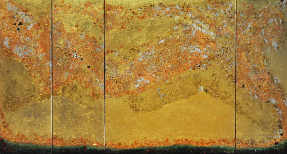 5th Dimension Triptych (110x60cm) mixed media on canvas