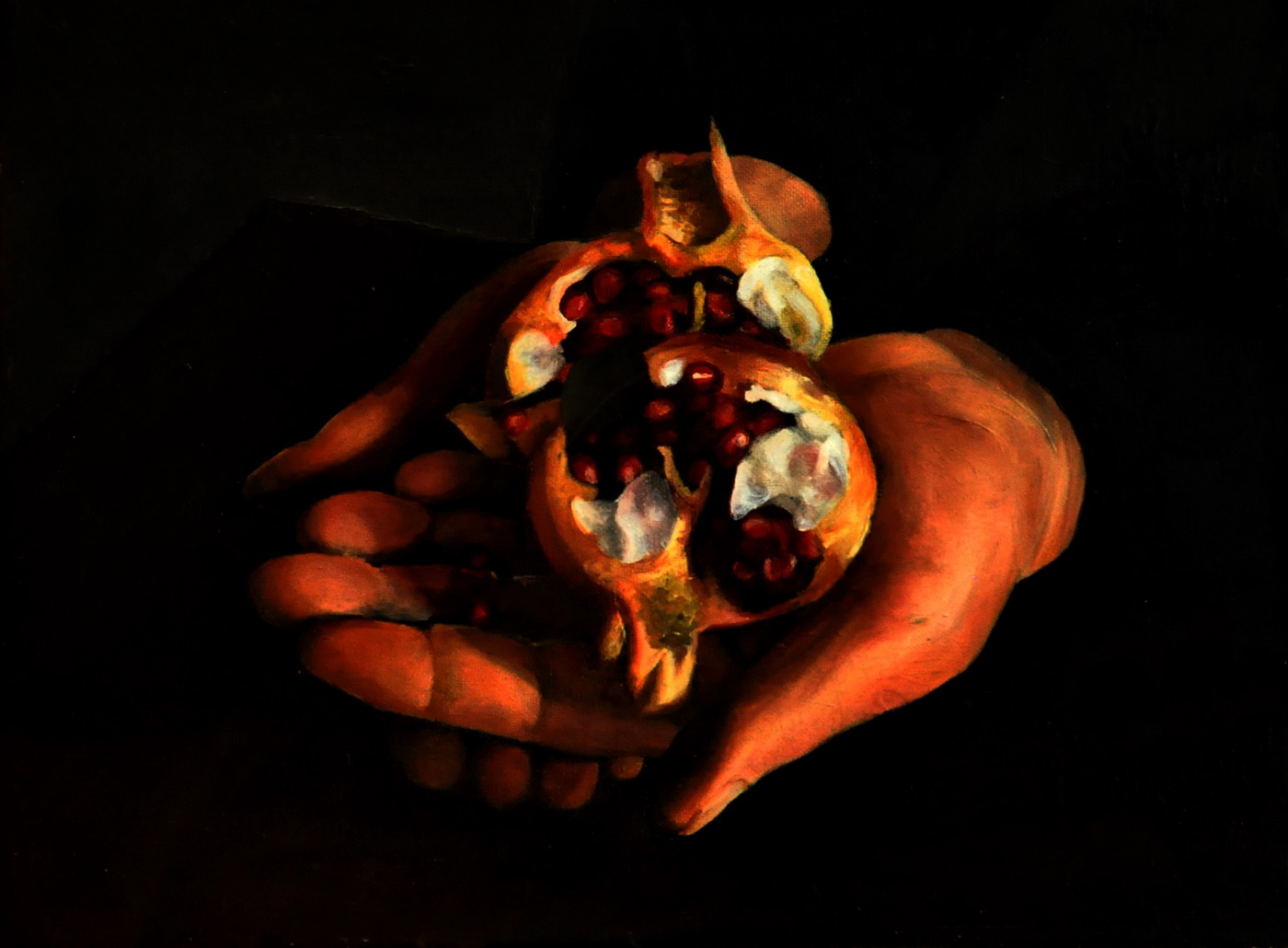 Hands (40x50cm) oil on canvas