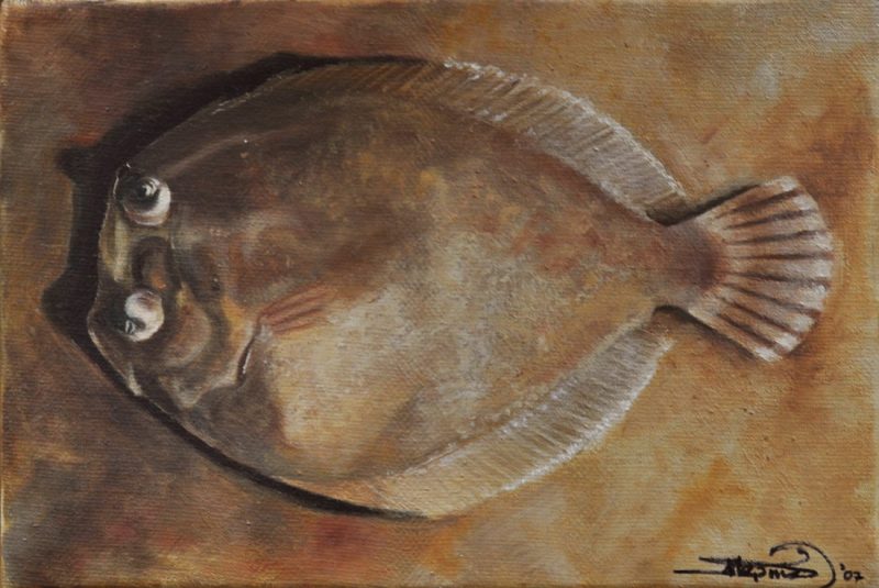 Sole (15x25cm) oil on canvas